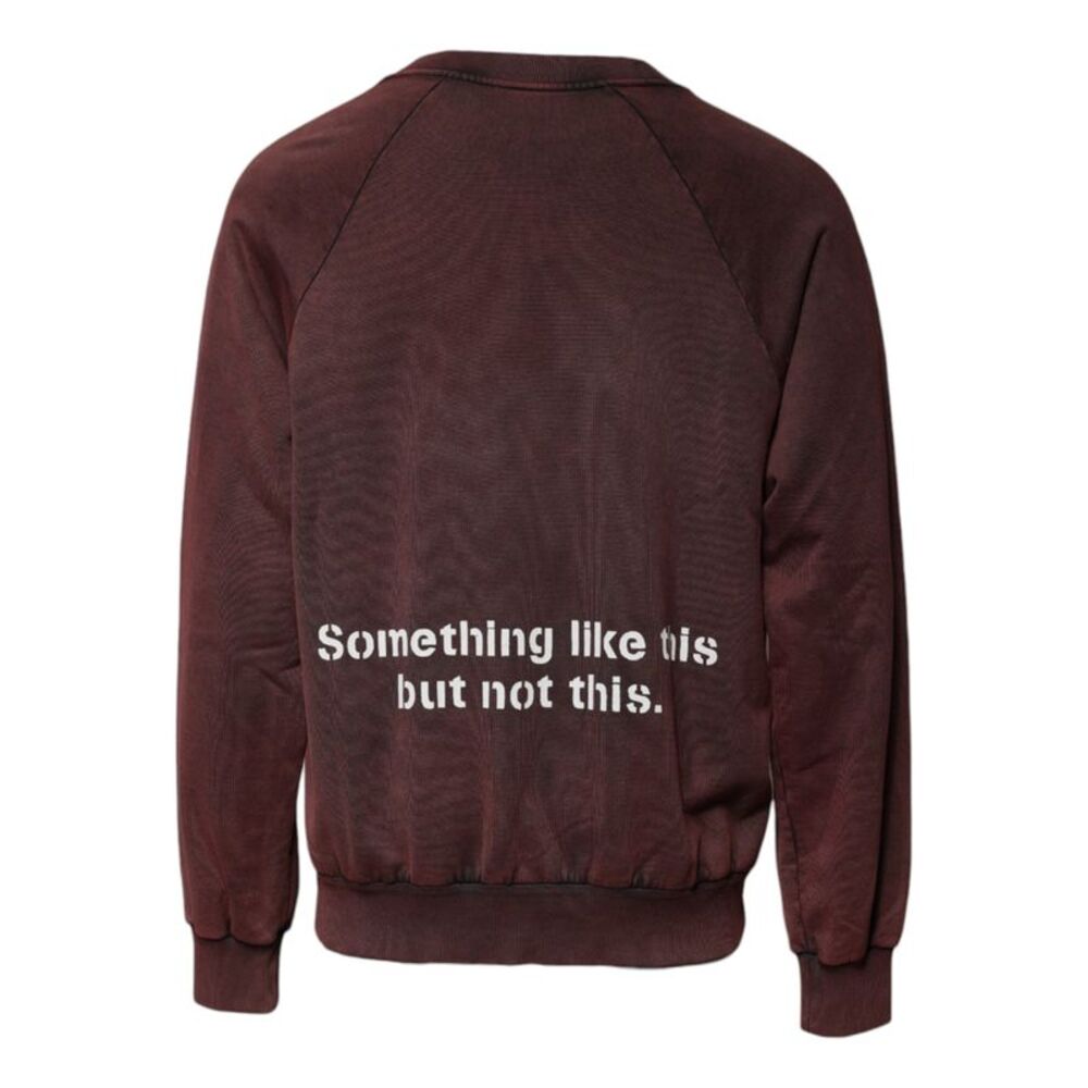 Dolce & Gabbana Brown Logo Cotton Crew Neck Pullover Men's Sweater - Picture 4 of 6
